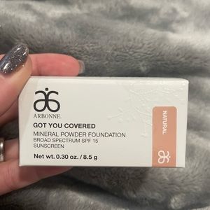 Arbonne Got You Covered Powder SPF 15 Natural color NWT unopened